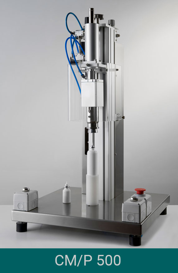 Semi-automatic pneumatic capper CM/P-500
