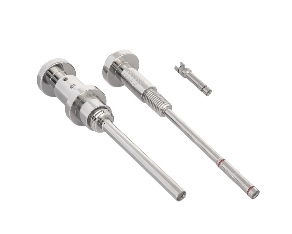 Dosing needle for powder machines