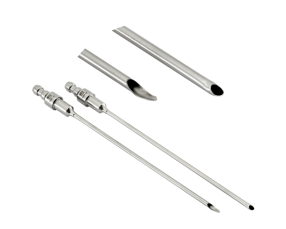 Anti-foam needle with side tip