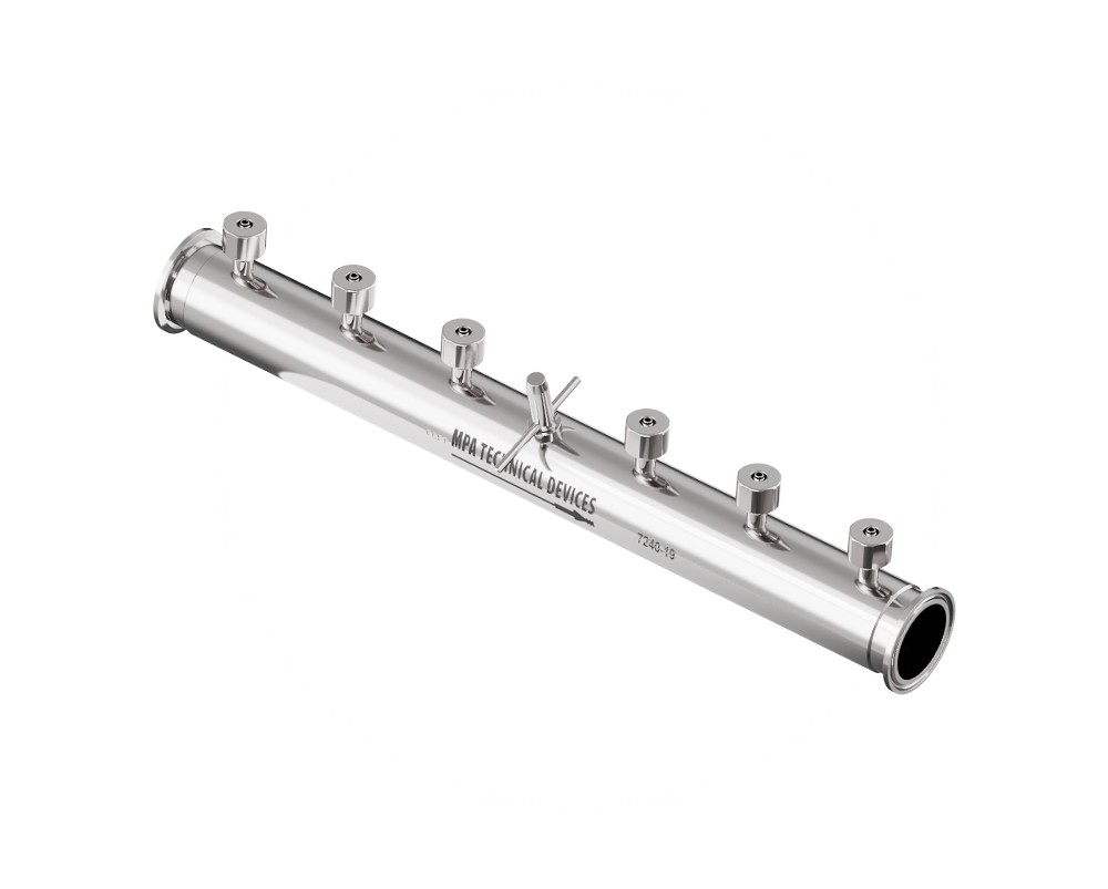 Pharmaceutical manifold for vial filling machines