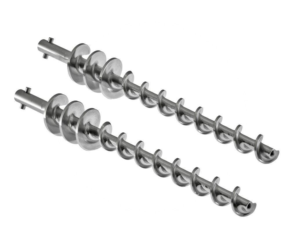 Stainless steel screw conveyors for powders