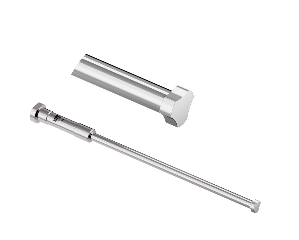 Stopper insertion pusher for syringe machines